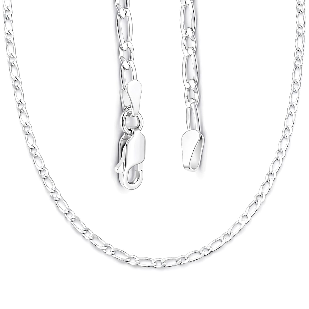Italian Chain Necklace in Sterling Silver 5.70 Grams 24 Inches image number 4