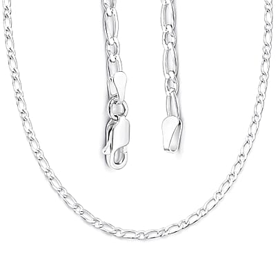 Italian Cuban Link Chain Necklace in Sterling Silver 5.70 Grams 24 Inches