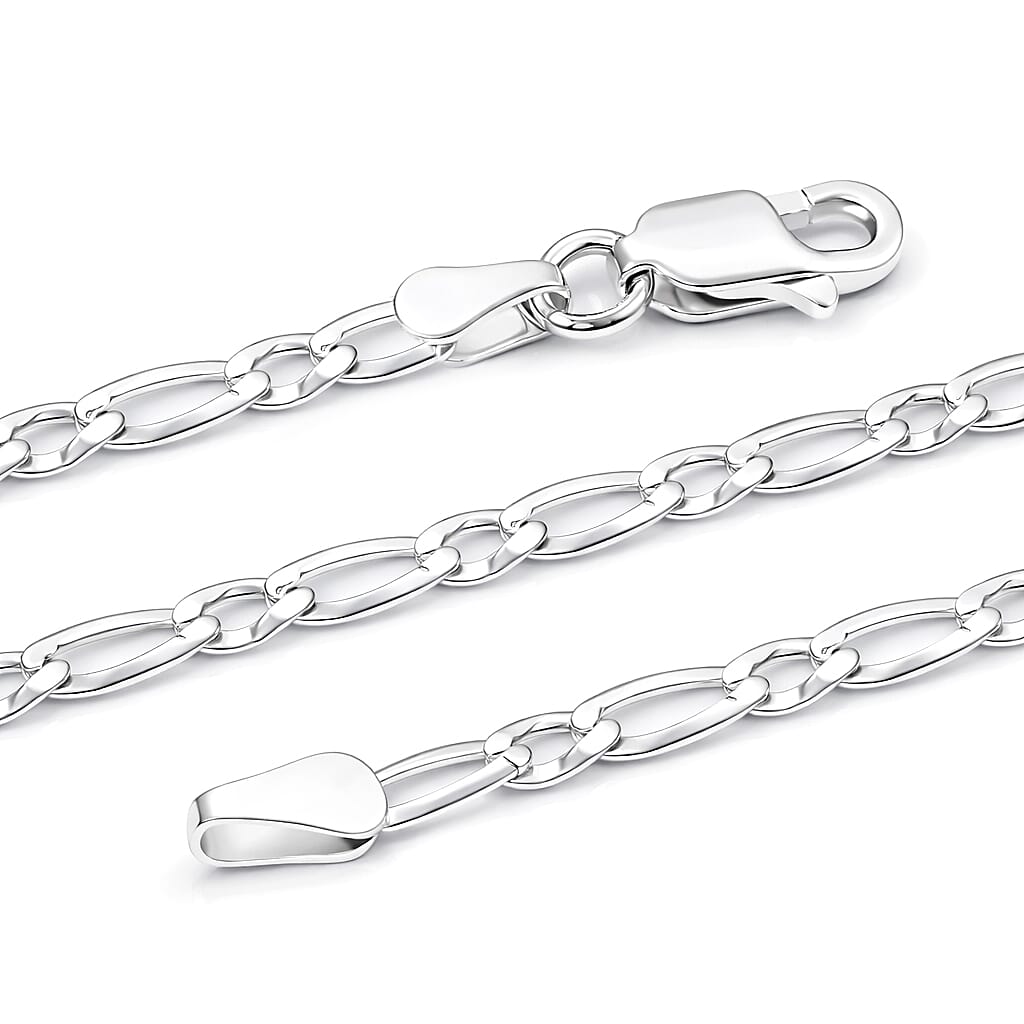 Italian Cuban Link Chain Necklace in Sterling Silver 5.70 Grams 24 Inches