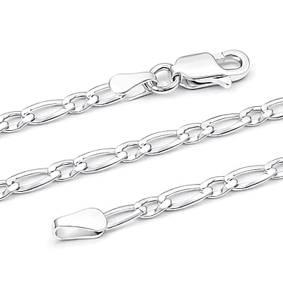 Italian Cuban Link Chain Necklace in Sterling Silver 5.70 Grams 24 Inches