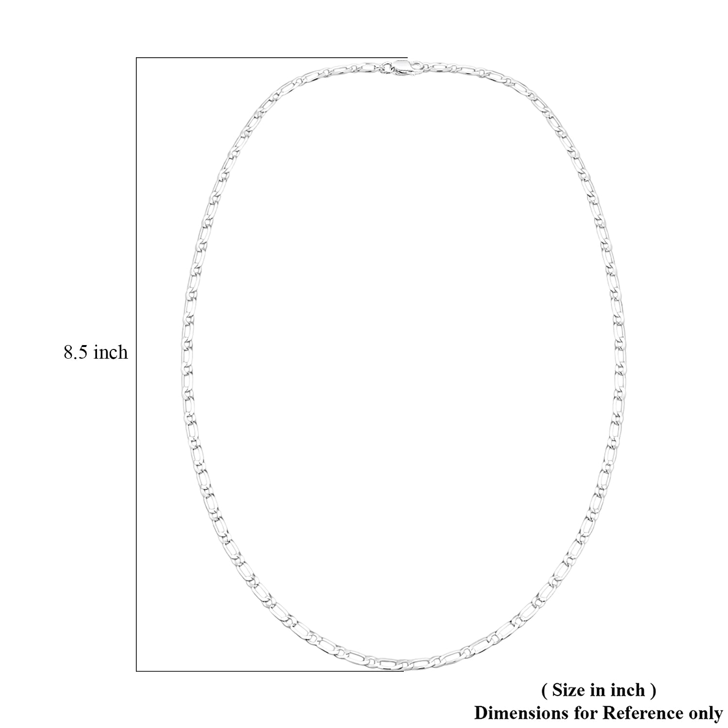 Italian Cuban Link Chain Necklace in Sterling Silver 5.70 Grams 24 Inches