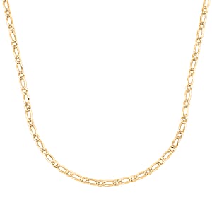 Italian Chain Necklace in 14K Yellow Gold Over Sterling Silver 5.70 Grams 24 Inches