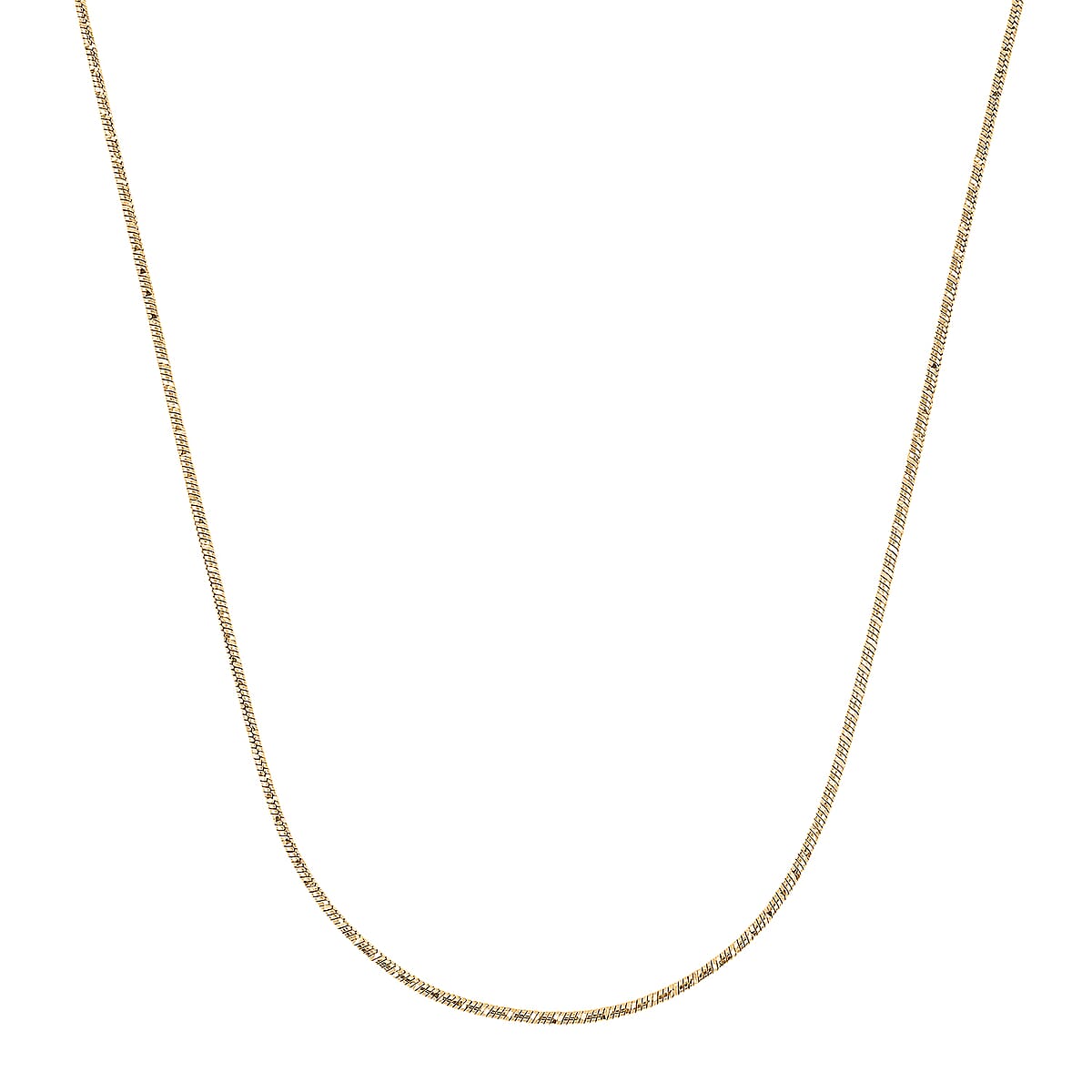 Italian Chain Necklace in 14K Yellow Gold Over Sterling Silver 9.87 Grams 24 Inches image number 3