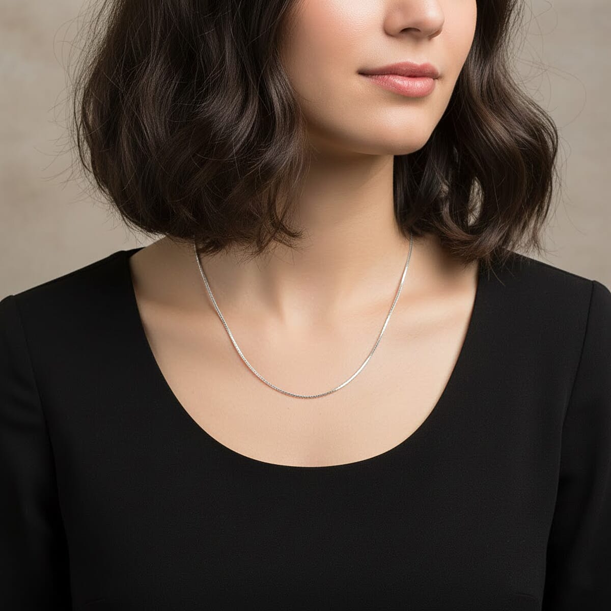 Italian Chain Necklace in Rhodium Over Sterling Silver 9.74 Grams 24 Inches image number 2