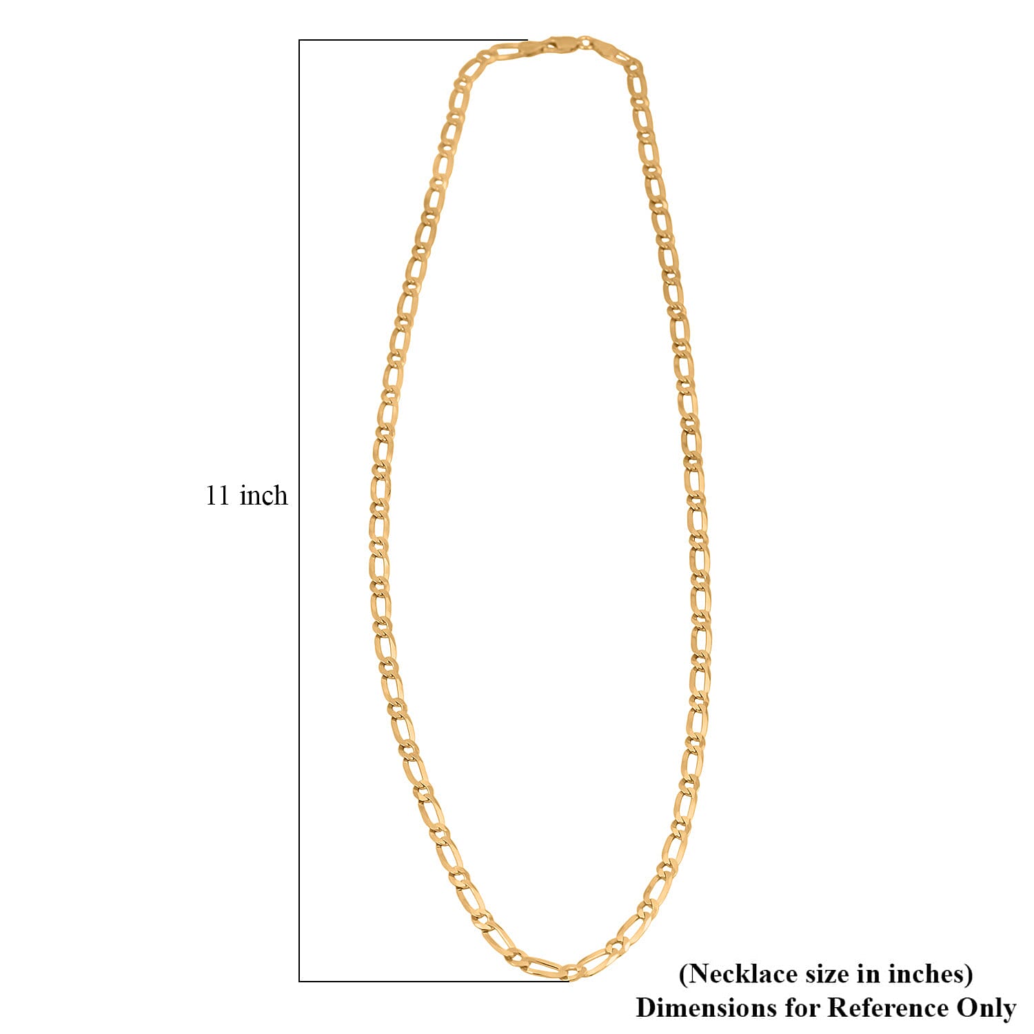 Italian Link Chain Necklace in 14K Yellow Gold Over Sterling Silver 11.30 Grams 24 Inches