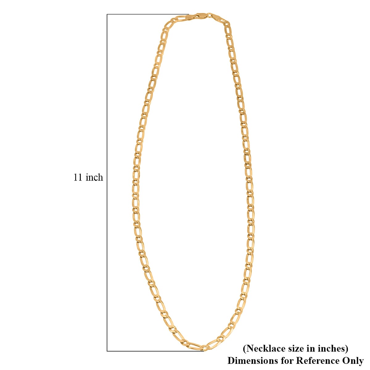 Italian Chain Necklace in 14K Yellow Gold Over Sterling Silver 11.30 Grams 24 Inches image number 6