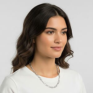 Italian Chain Necklace in Sterling Silver 10.50 Grams 24 Inches