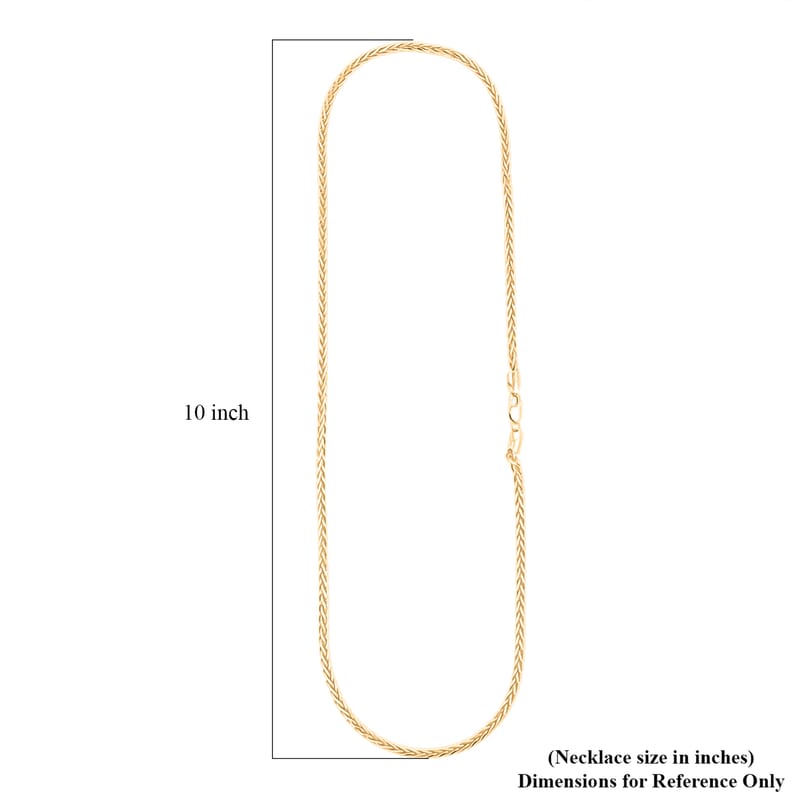 Italian Franco Chain Necklace in 14K Yellow Gold Over Sterling Silver 25.56 Grams 24 Inches