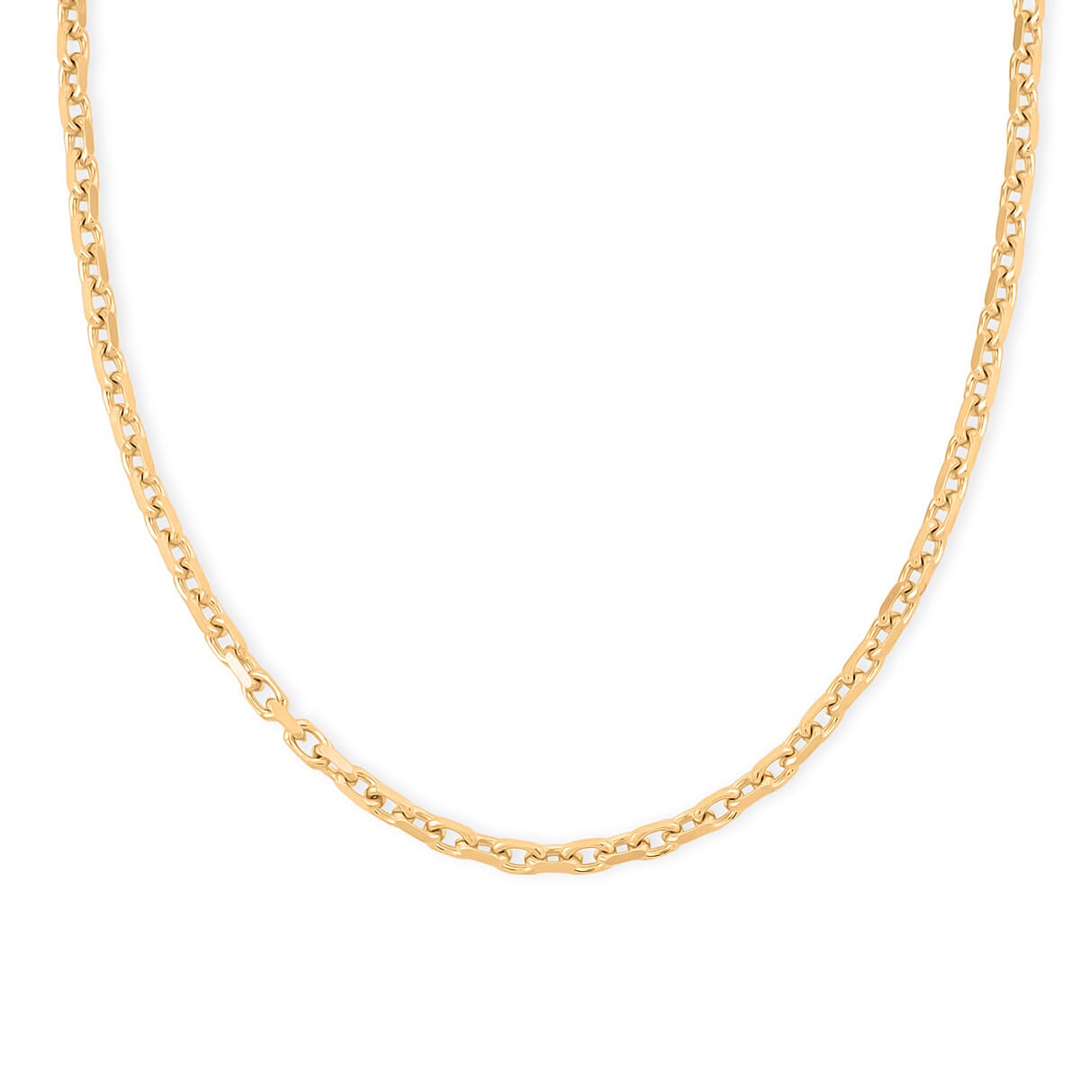 Italian Cable Link Chain Necklace in 14K Yellow Gold Over Sterling Silver 32.92 Grams 24 Inches image number 3