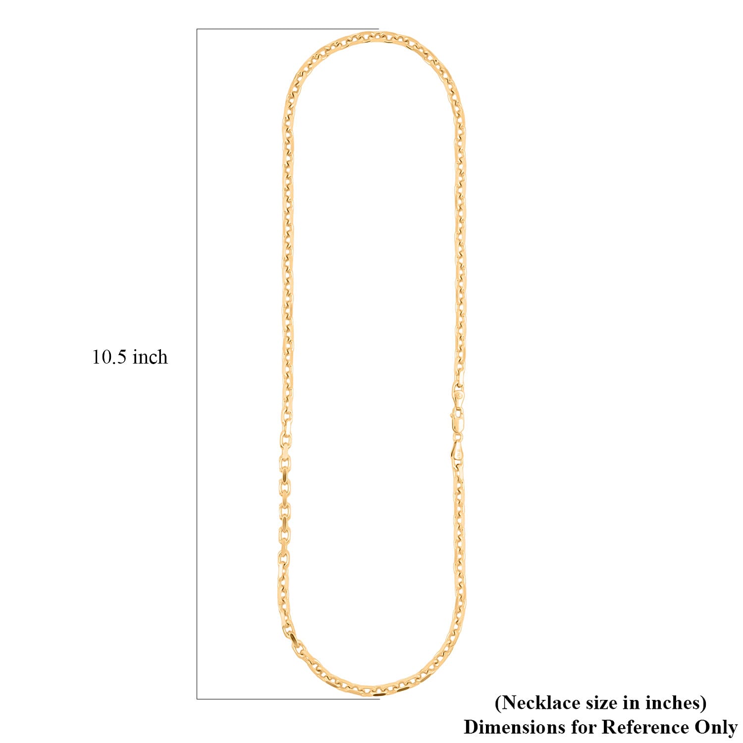 Italian Cable Link Chain Necklace in 14K Yellow Gold Over Sterling Silver 32.92 Grams 24 Inches