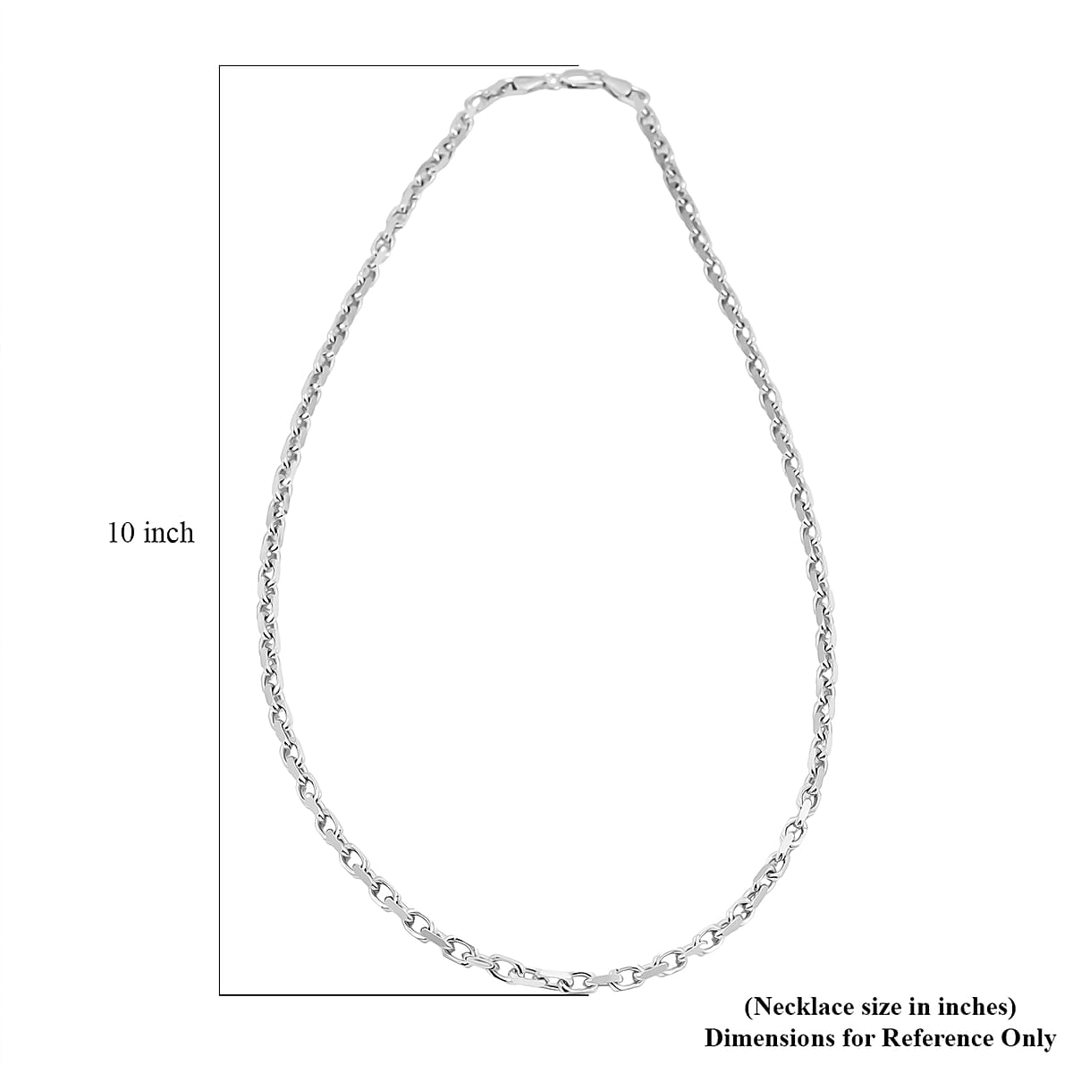 Italian Chain Necklace in Rhodium Over Sterling Silver 34.19 Grams 24 Inches image number 6