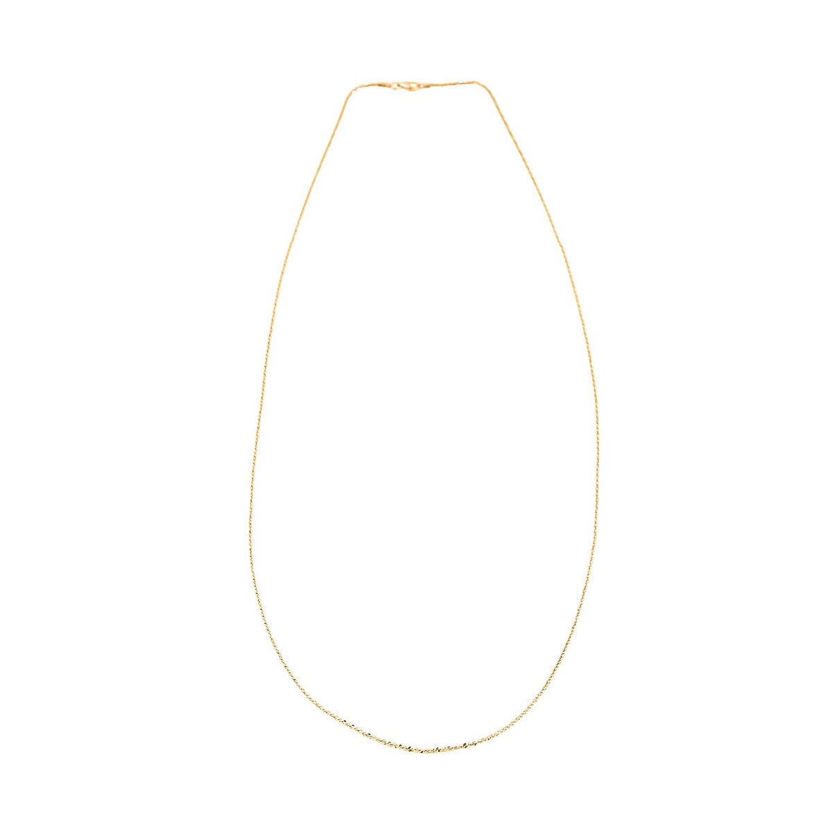 Italian Rock Diamond-cut Chain Necklace in 14K Yellow Gold Over Sterling Silver 4.60 Grams 30 Inches image number 5
