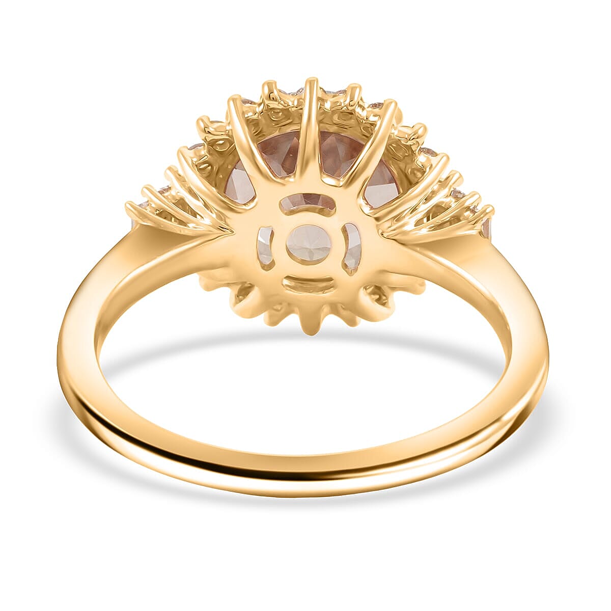 Luxoro 10K Yellow Gold AAA Turkizite, Diamond (G-H, I2) (0.39 cts) Ring (Size 10.5) 3.60 ctw image number 4