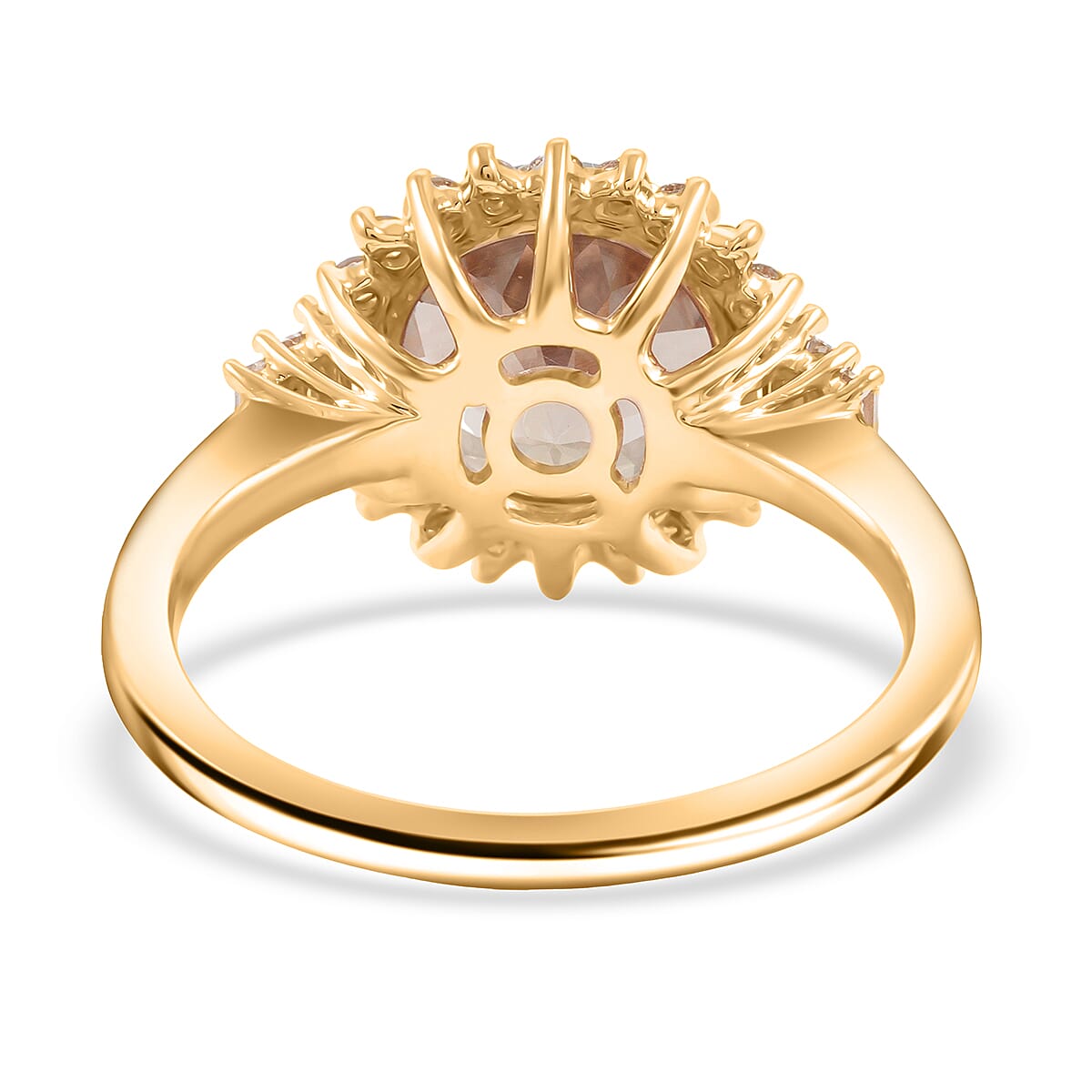 Luxoro AAA Turkizite and G-H I2 Diamond 3.60 ctw Ring in 10K Yellow Gold (Size 8.0) image number 4