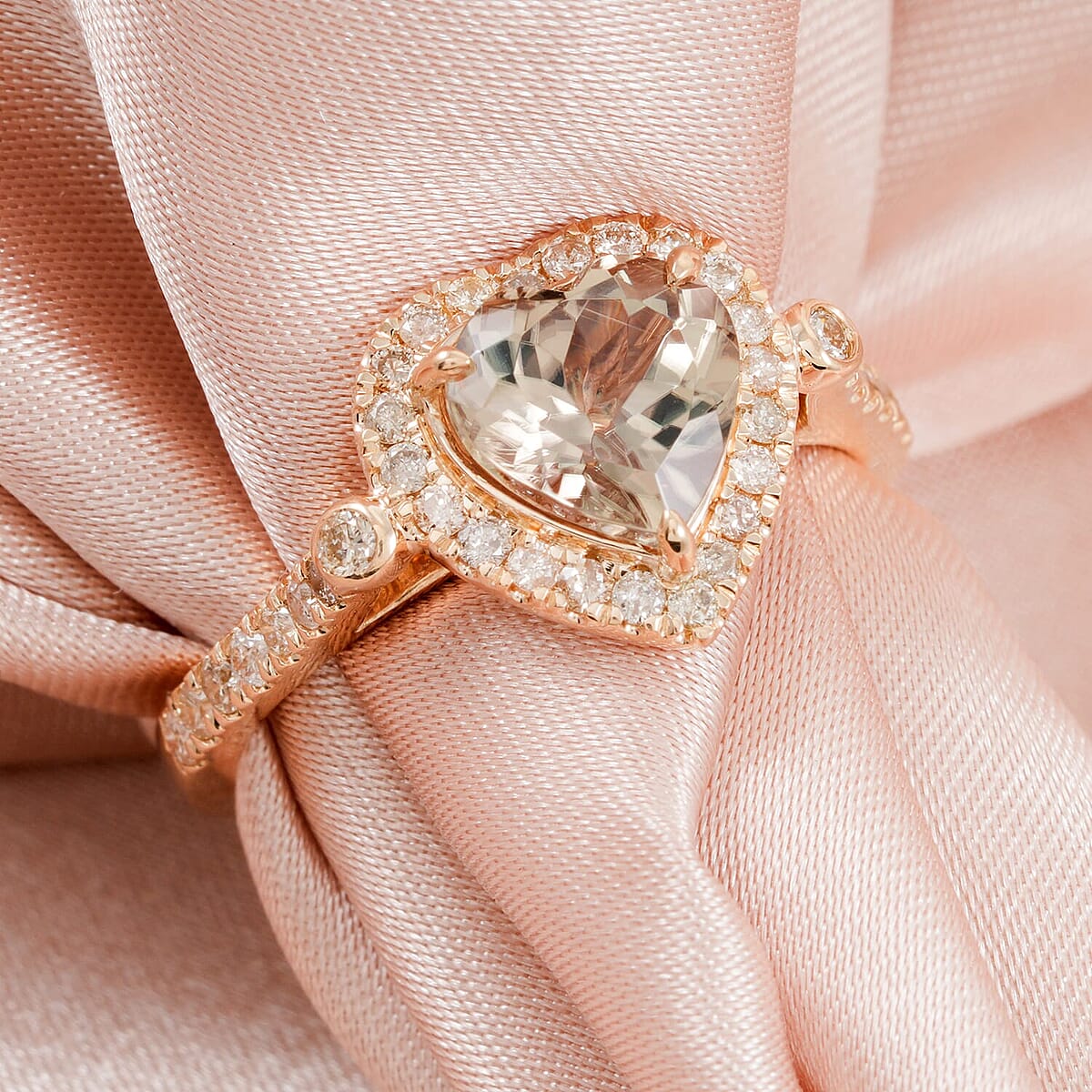 Luxoro 10K Yellow Gold AAA Turkizite, Diamond (G-H, I2) (0.48 cts) Ring (Size 5.5) 2.68 ctw image number 1