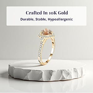 Luxoro 10K Yellow Gold AAA Turkizite, Diamond (G-H, I2) (0.48 cts) Ring (Size 7.5) 2.68 ctw