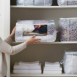 Livmore Set of 5 White Non-Woven Storage Bag 