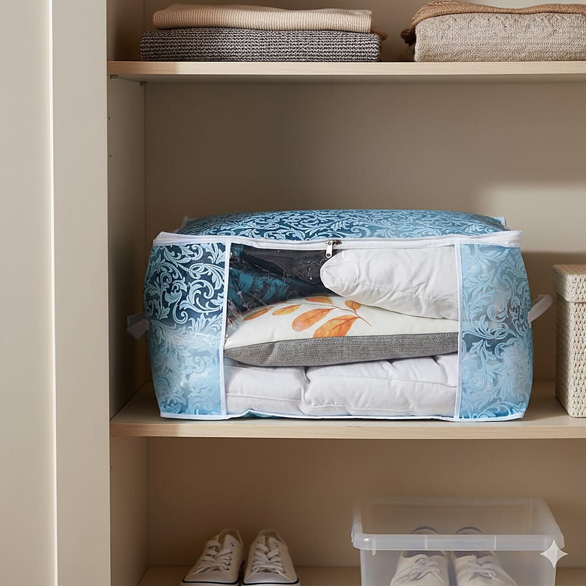 Livmore Set of 5 Blue Non-Woven Storage Bag image number 1