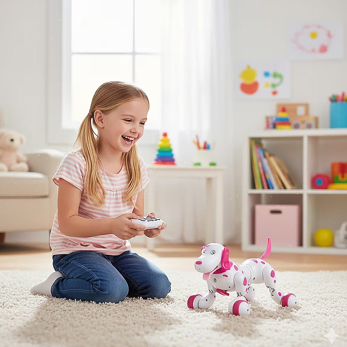 Livmore Pink 2.4G Smart Remote Control Dog Toy image number 1