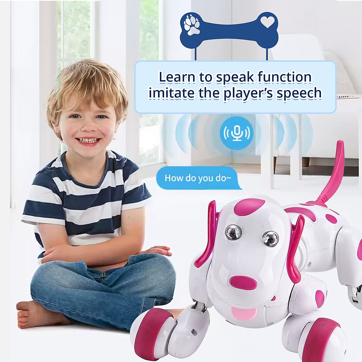 Livmore Pink 2.4G Smart Remote Control Dog Toy image number 4