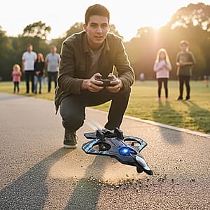Blue Remote Control Foam Airplane Toy