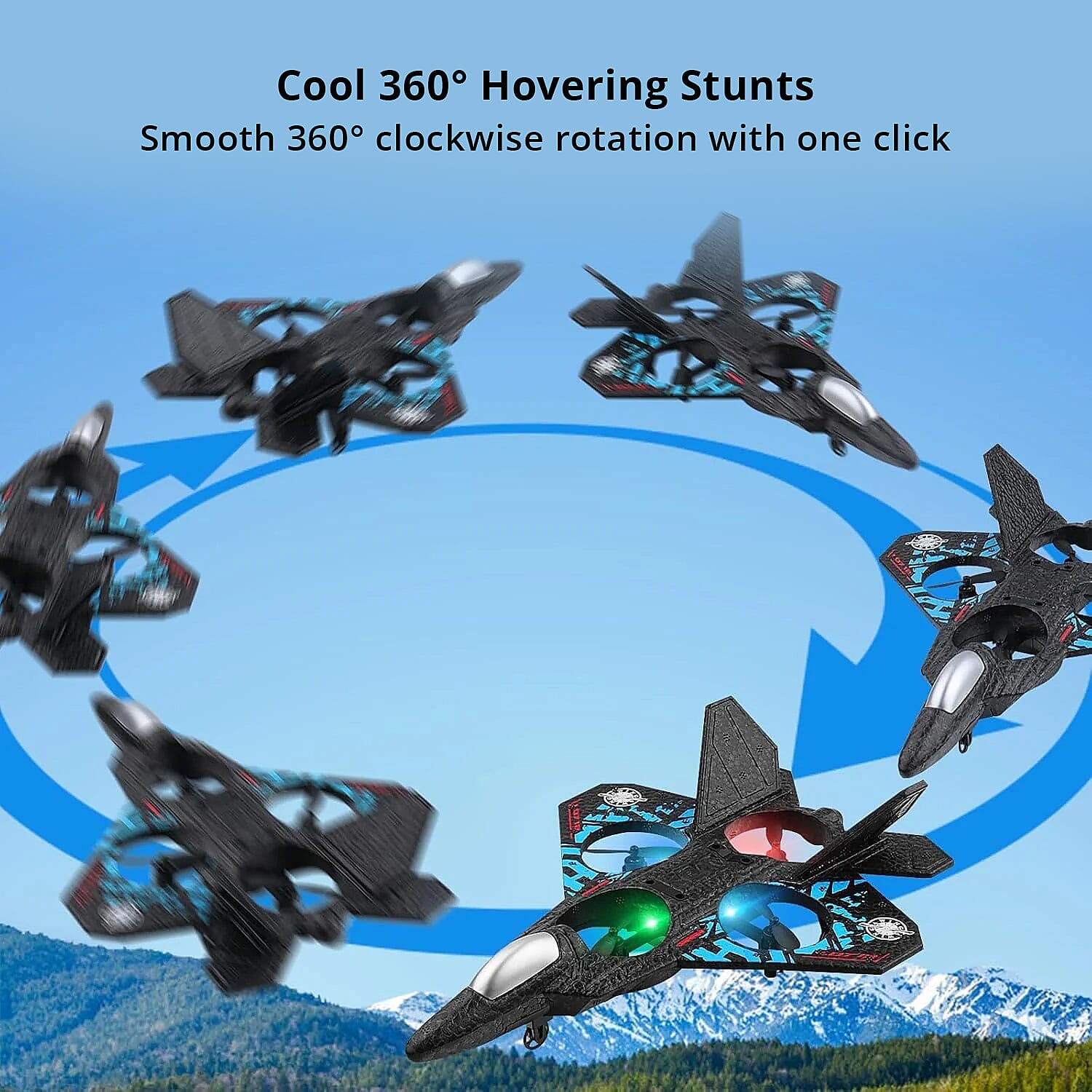 Blue Remote Control Foam Airplane Toy