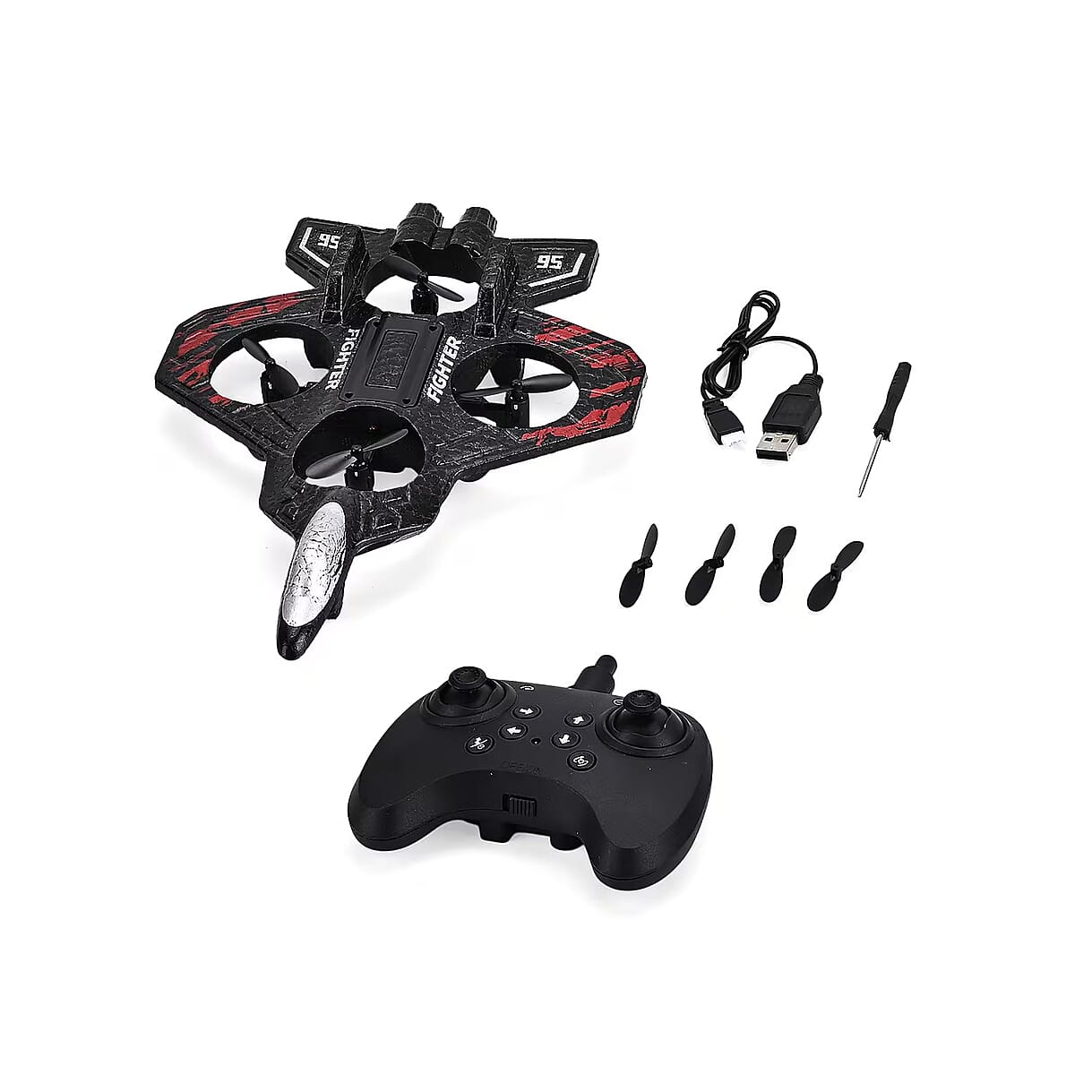 Red Remote Control Foam Airplane Toy image number 0