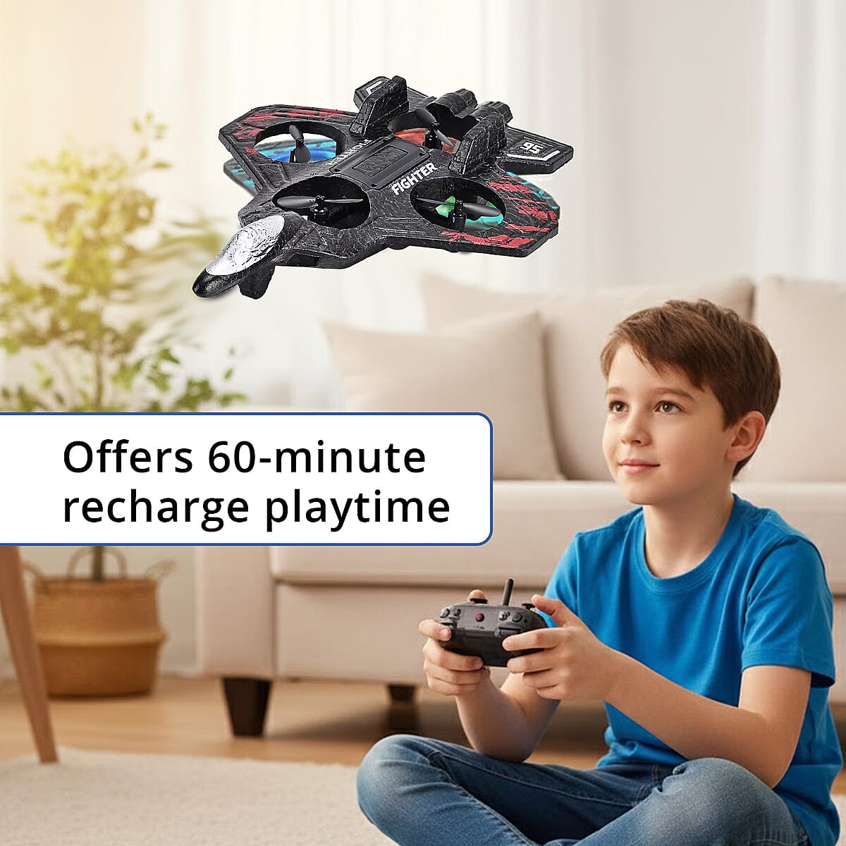 Red Remote Control Foam Airplane Toy image number 3