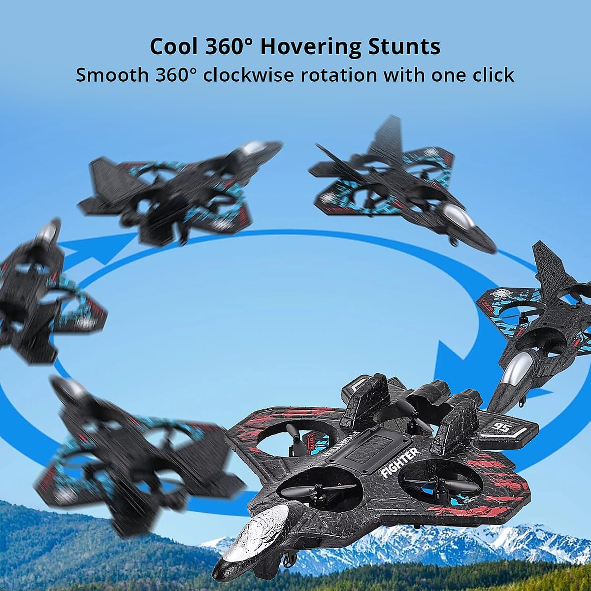 Red Remote Control Foam Airplane Toy image number 4