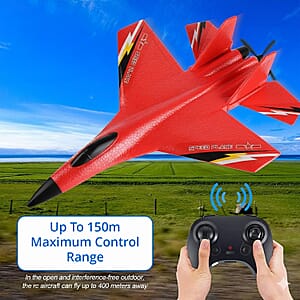 Livmore Red Remote Control Foam RC Airplane Toy