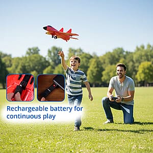 Livmore Red Remote Control Foam RC Airplane Toy