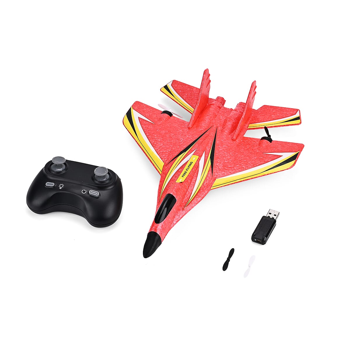 Livmore Red Remote Control Foam RC Airplane Toy image number 7