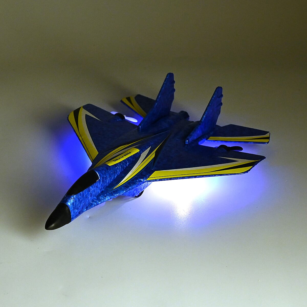 Livmore Blue Remote Control Foam RC Airplane Toy image number 1