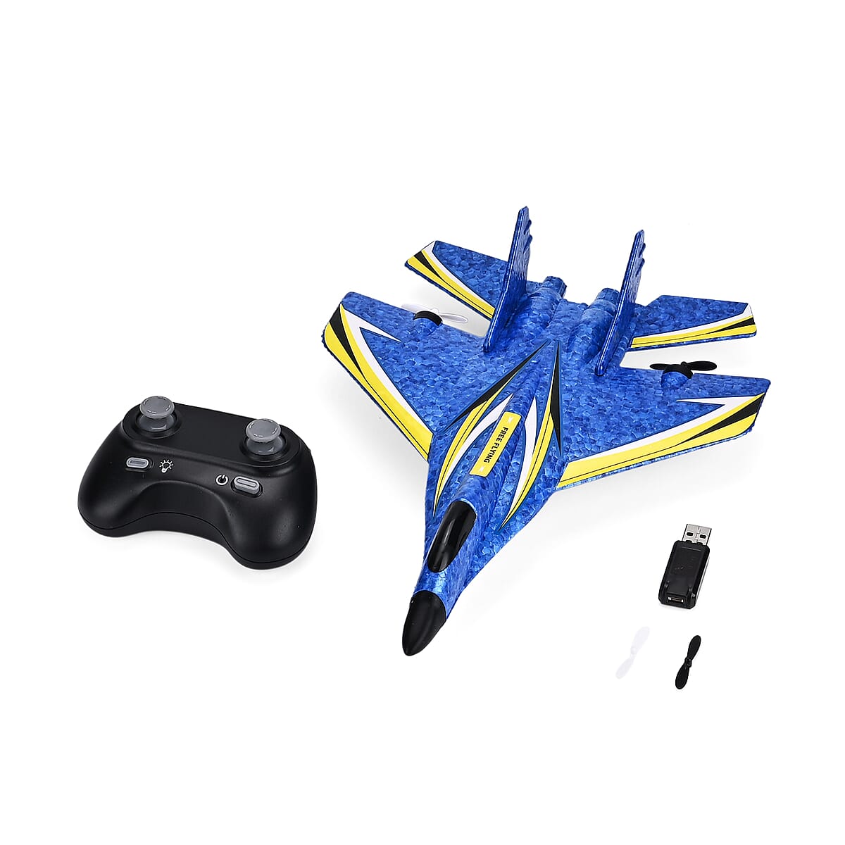 Livmore Blue Remote Control Foam RC Airplane Toy image number 7