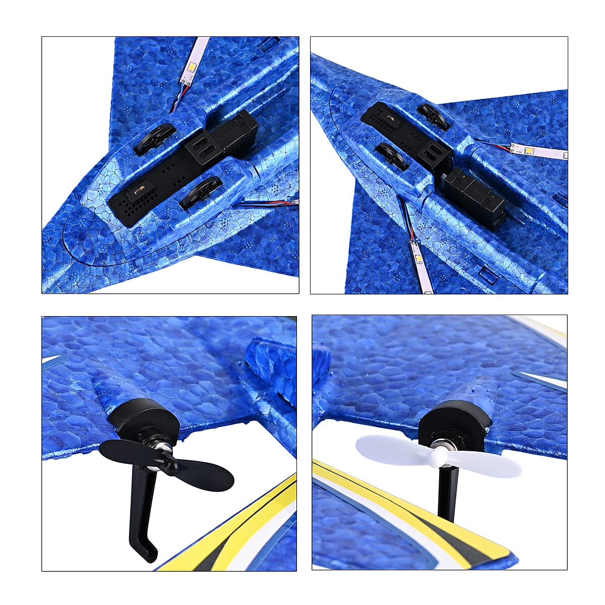 Livmore Blue Remote Control Foam RC Airplane Toy image number 8