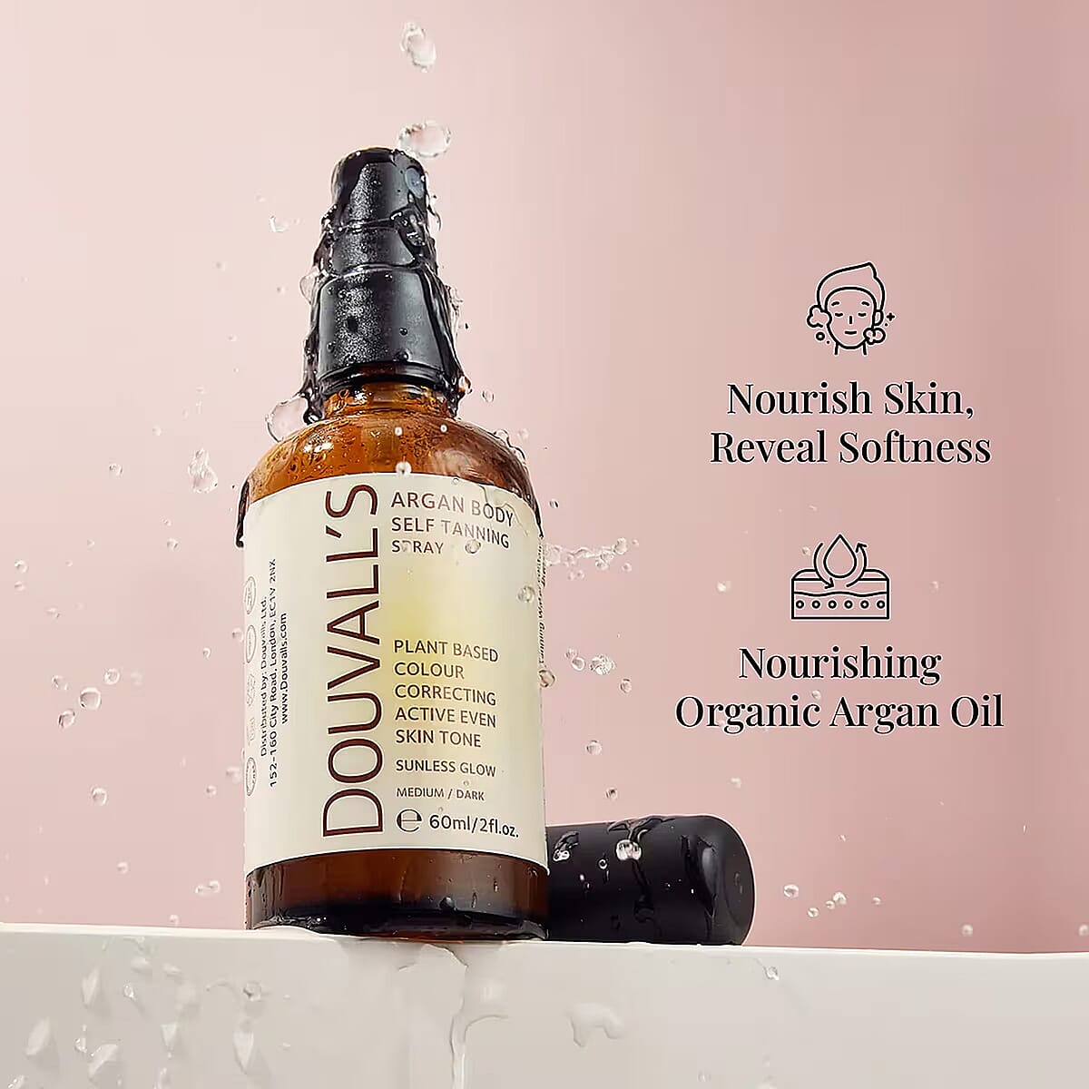Douvall&rsquo;s Argan Body Self Tanning Spray (2oz) Medium/Dark image number 2