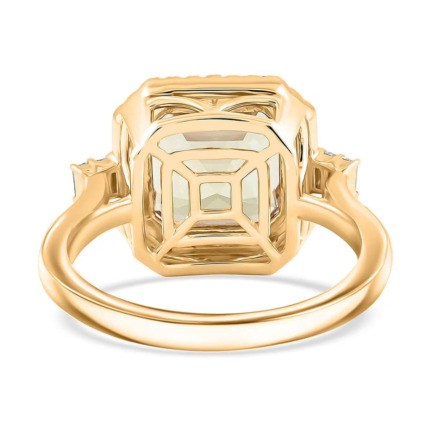 Luxoro AAA Turkizite and Diamond G-H I2 6.00 ctw Ring in 14K Yellow Gold (Size 6.0)
