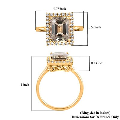 Luxoro AAA Turkizite, Diamond Ring in 14K Yellow Gold 4.37 ctw (Size 10.0)