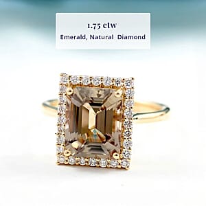 Luxoro AAA Turkizite, Diamond Ring in 14K Yellow Gold 4.37 ctw (Size 7.0)