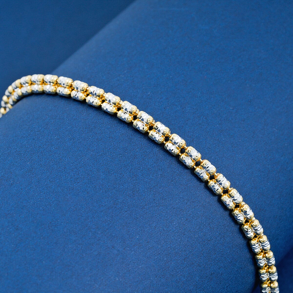 Doorbuster Italian Ice Chain Bracelet in 14K YG Over and Sterling Silver (7.00 In) 8.17 Grams image number 1