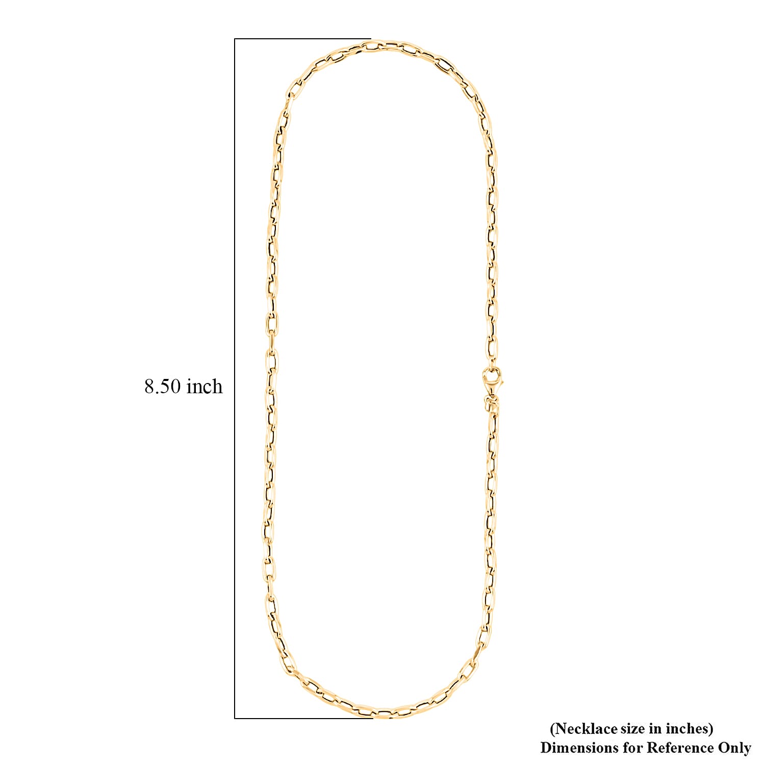 Italian Faceted Mirror Link Oval Necklace in 10K Yellow Gold 5.34 Grams 20 Inches