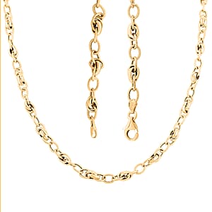 Embrace Link Chain Necklace in 10K Yellow Gold 6.85 Grams 20 Inches