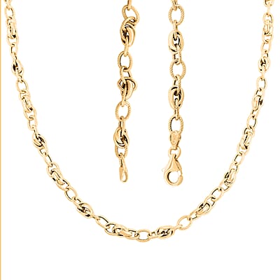 Embrace Link Chain Necklace in 10K Yellow Gold 6.85 Grams 20 Inches
