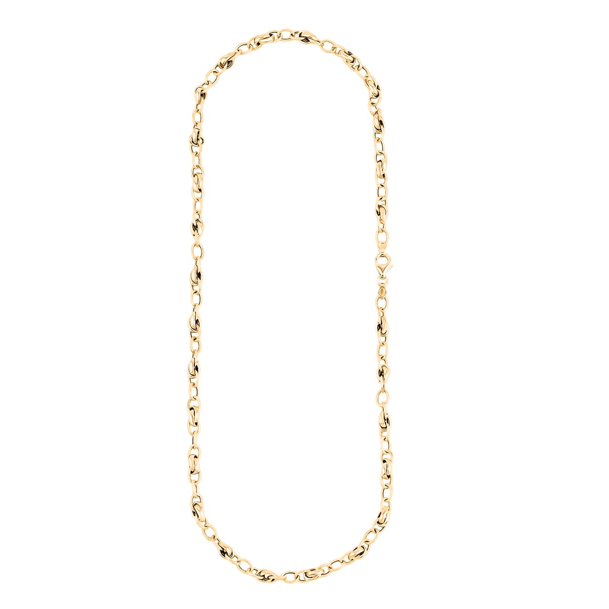 Embrace Link Chain Necklace in 10K Yellow Gold 6.85 Grams 20 Inches image number 4