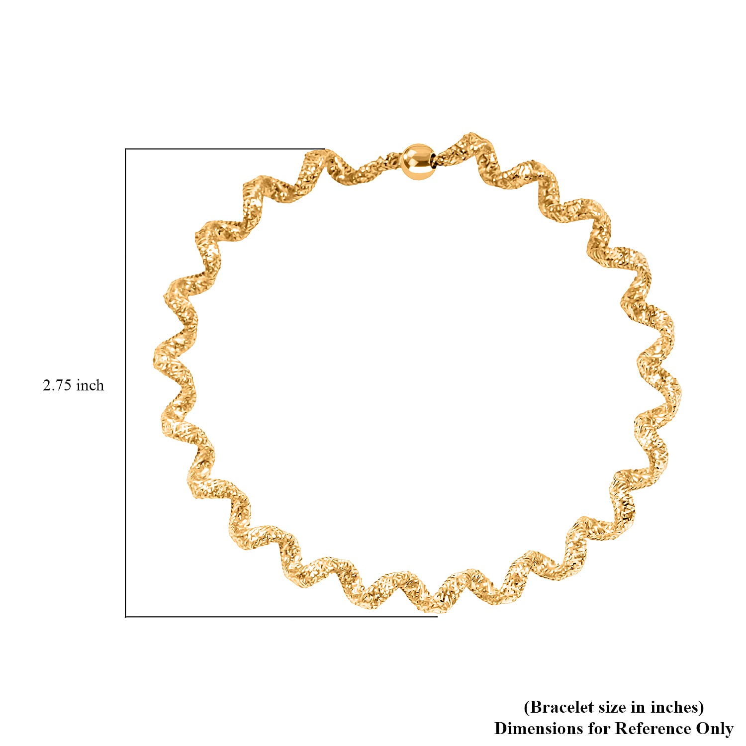 Italian Adjustable 18K Yellow Gold Mesh Stretch Bangle Bracelet (2 g)