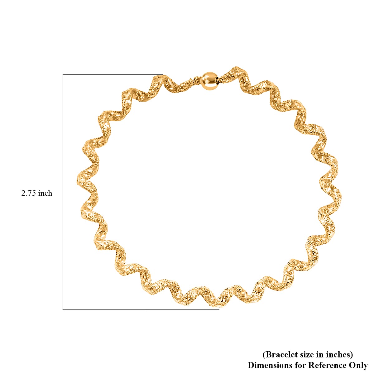 Italian Adjustable 18K Yellow Gold Mesh Stretch Bangle Bracelet (2 g) image number 3