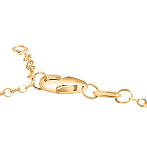 10K Yellow Gold Lucky Charms Chain Bracelet (7-7.5In) (1 g)