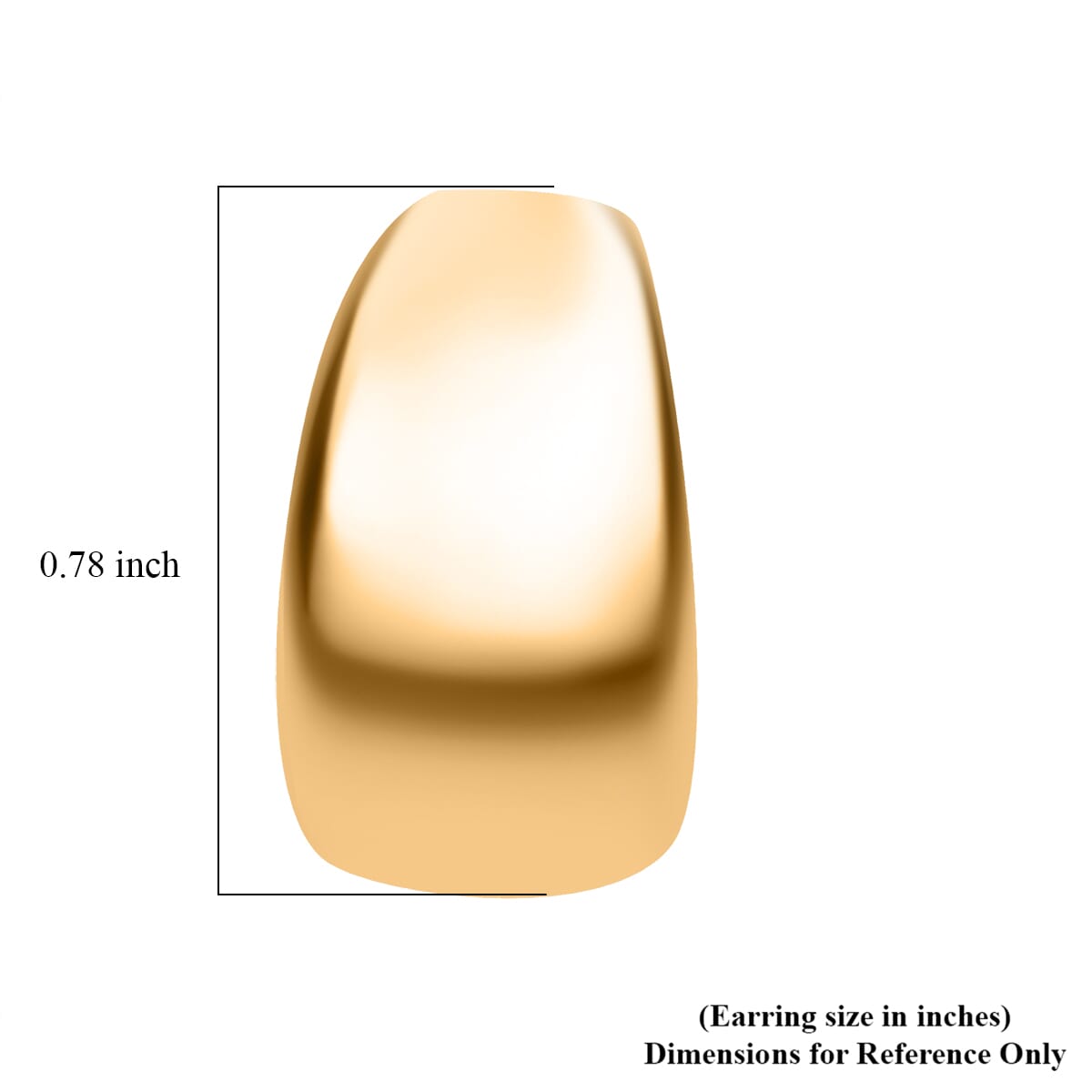Italian 10K Yellow Gold Mirror Shield Earrings (2.47 g) image number 4