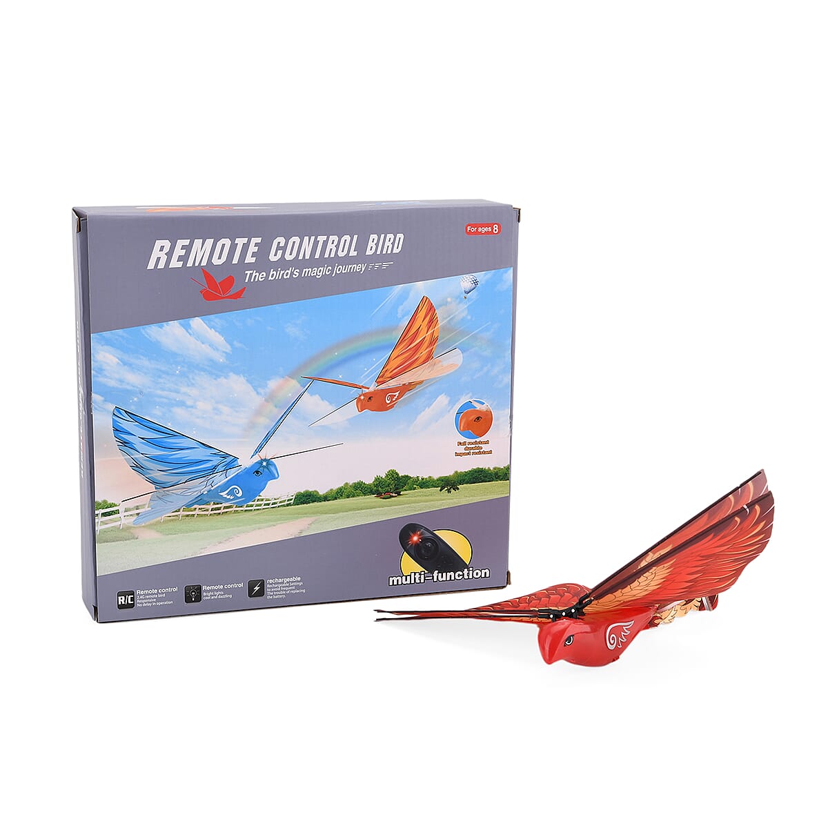 Livmore Red Bionic Remote Control Bird Aircraft Toy image number 8