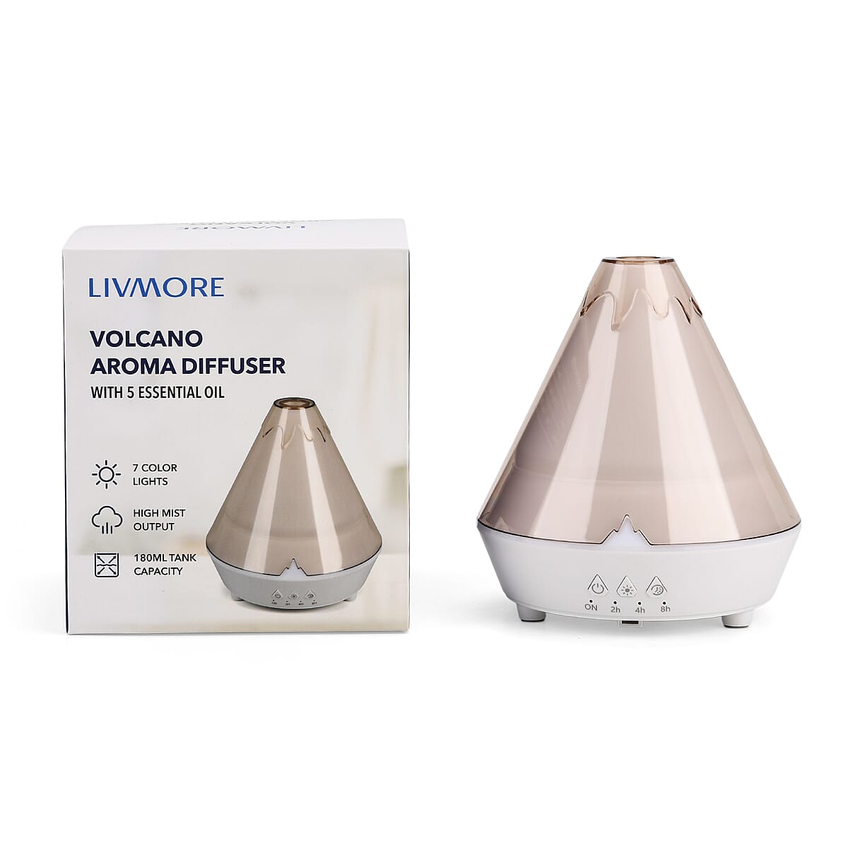 Livmore Volcano Humidifierwith 5 Essential Oils image number 2